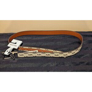 Michael Kors Reversible Belt Large MK Logo & Brown